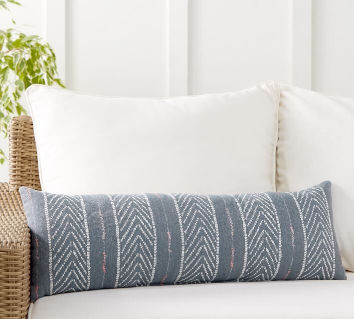 Sunbrella® Quentin Woven Striped Indoor/Outdoor Pillow - $109.50 from Pottery Barn 