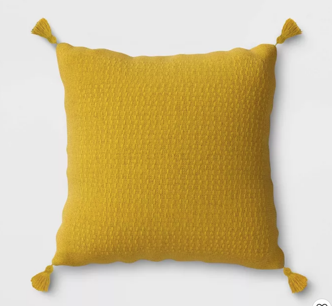 Woven Tasseled Outdoor Throw Pillow - $25 from Target