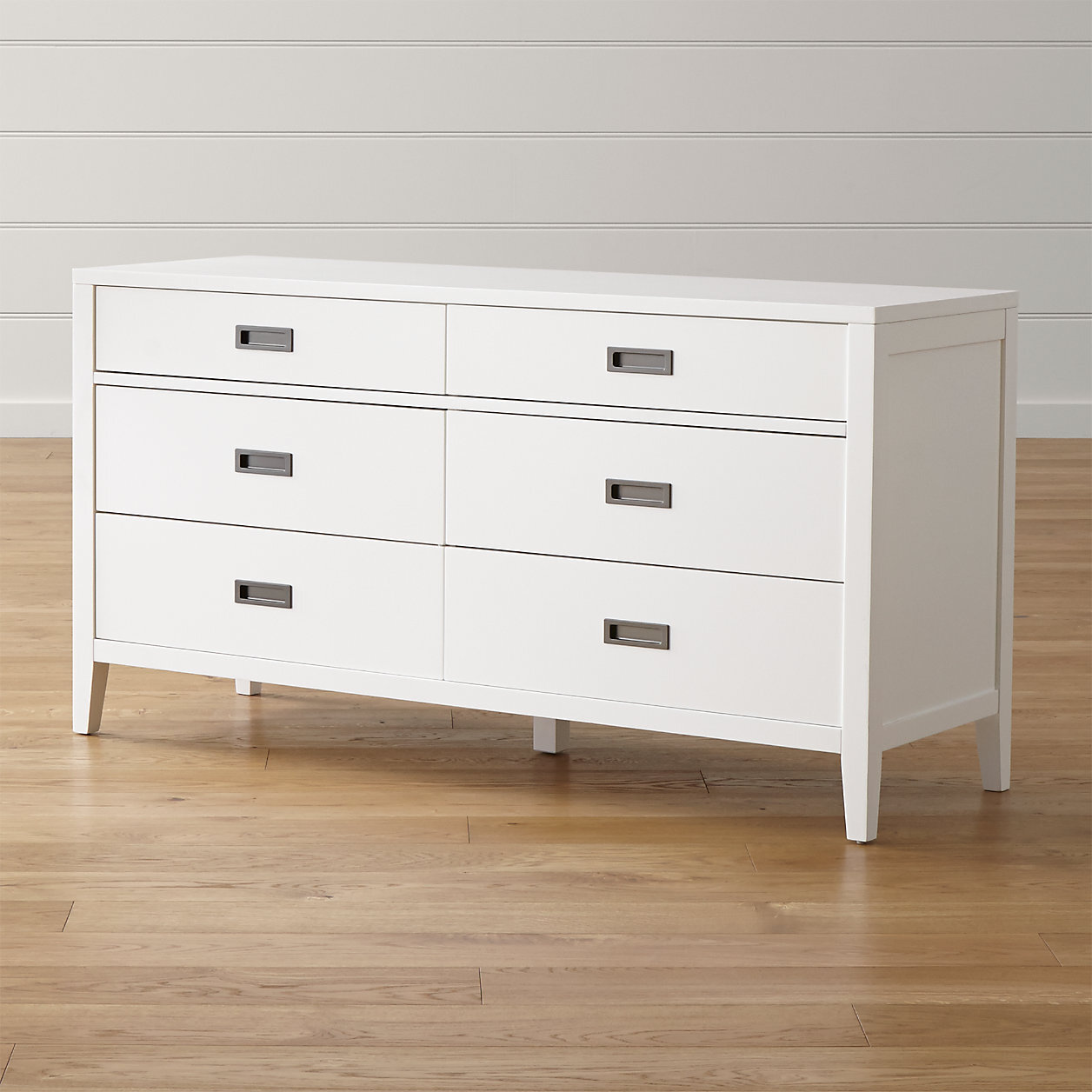 Crate &amp; Barrel - Arch White 6-Drawer Dresser - $799