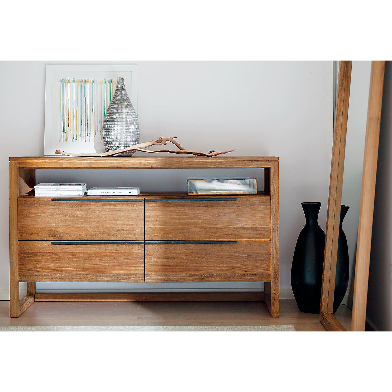 Crate &amp; Barrel - Linea II Natural Four-Drawer Dresser - $1,899