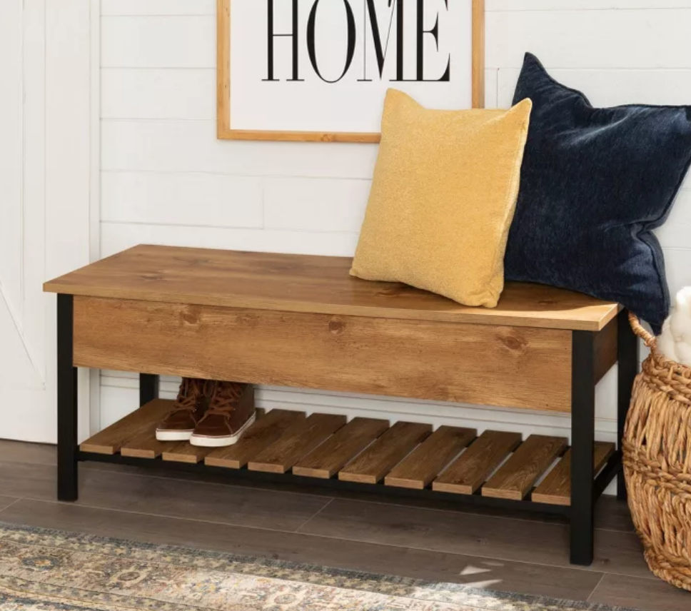 48" Open Top Storage Bench With Shoe Shelf - $172.49 - Target