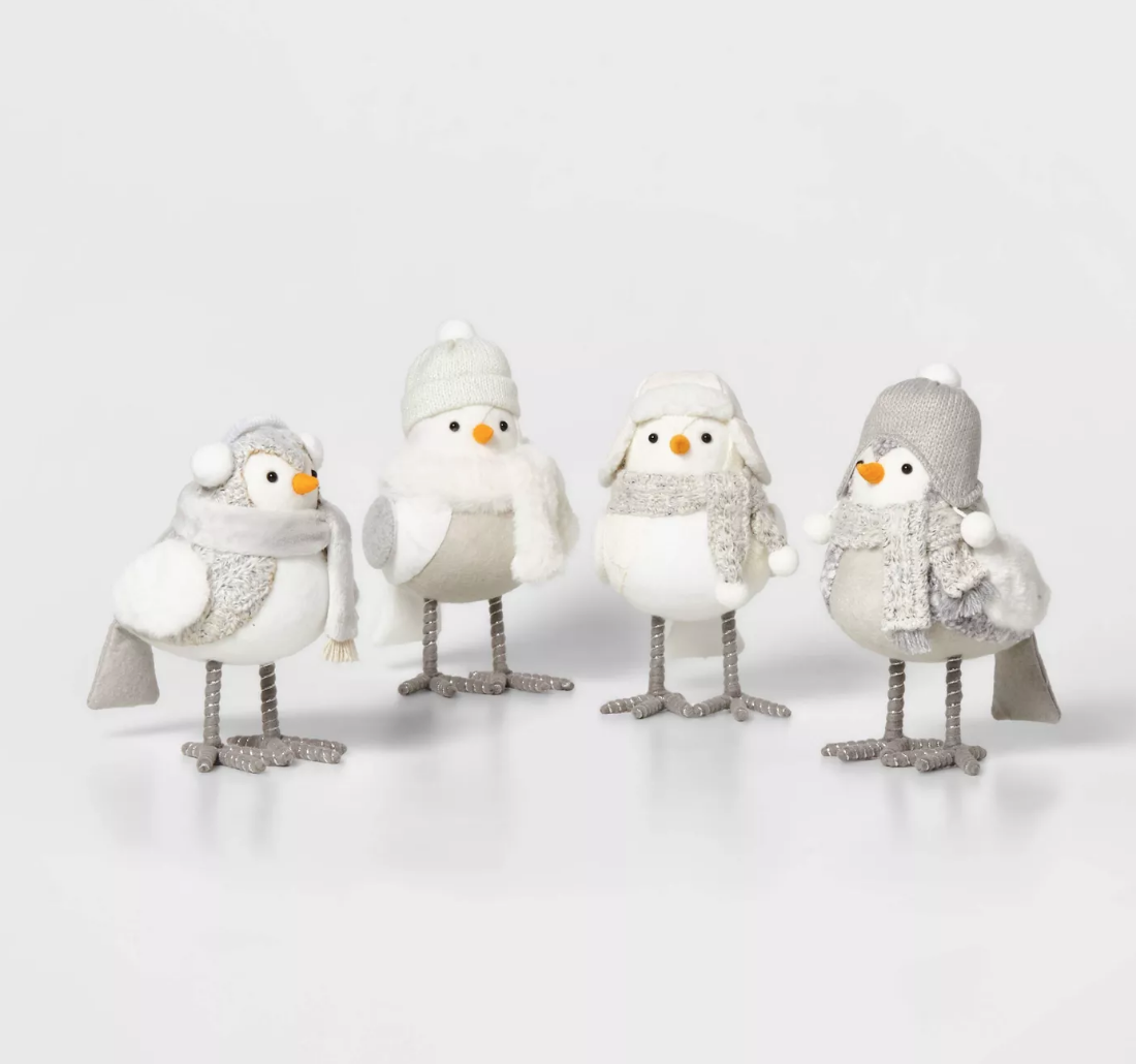 4ct Winter Birds Decorative Figurines - $20