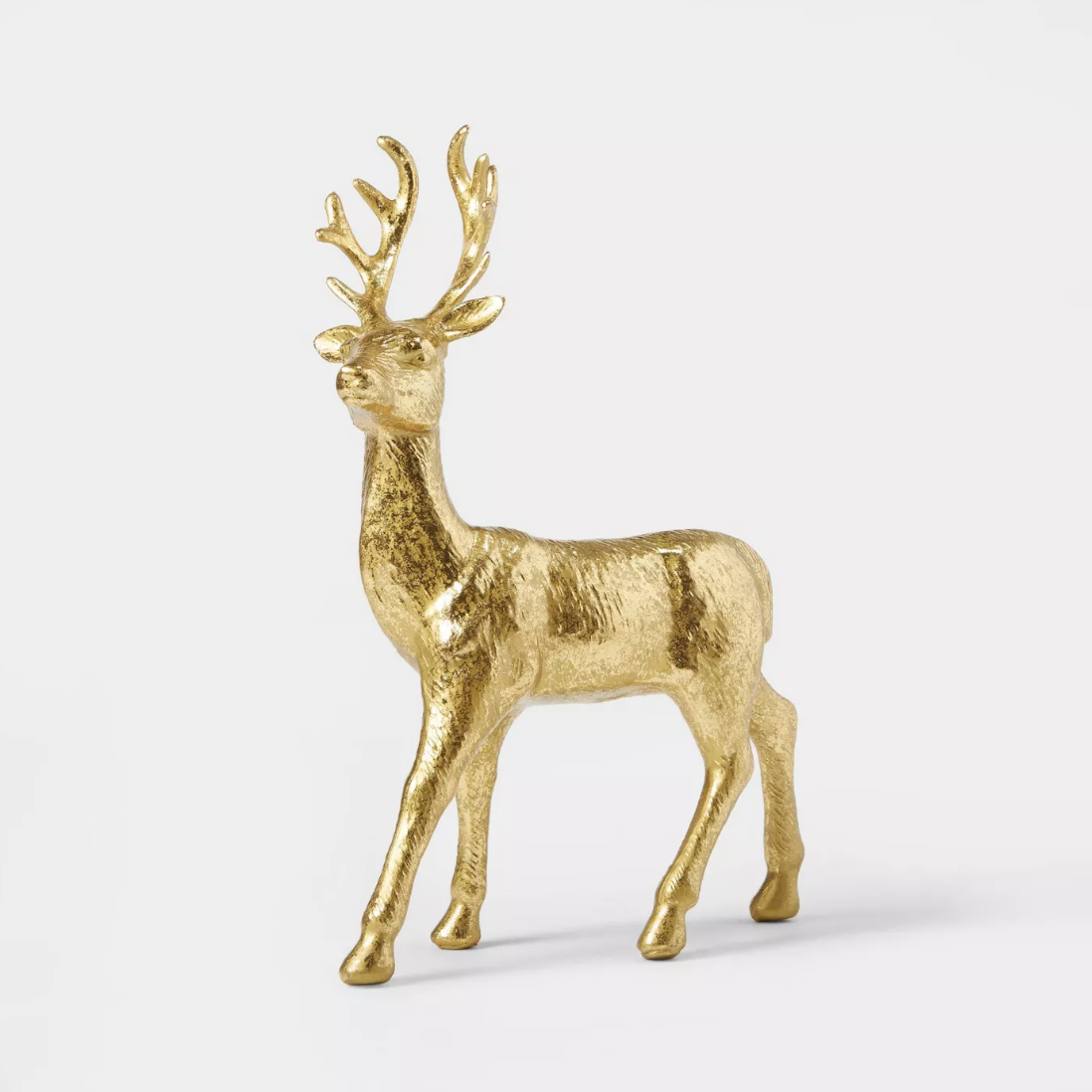 Metalized Deer Decorative Figurine Gold - $5