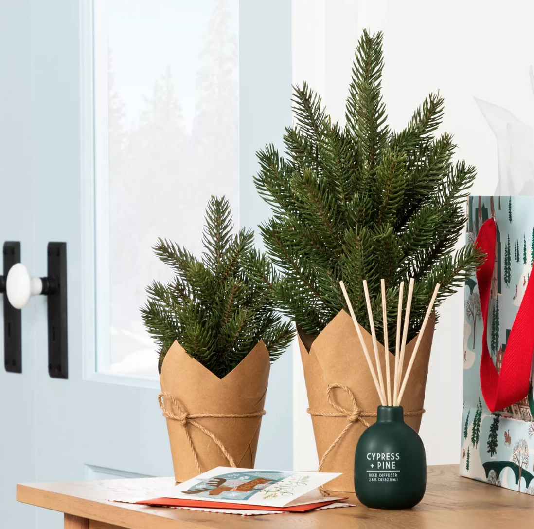 Faux Pine Tree with Craft Paper Planter - $4,99 to $9.99