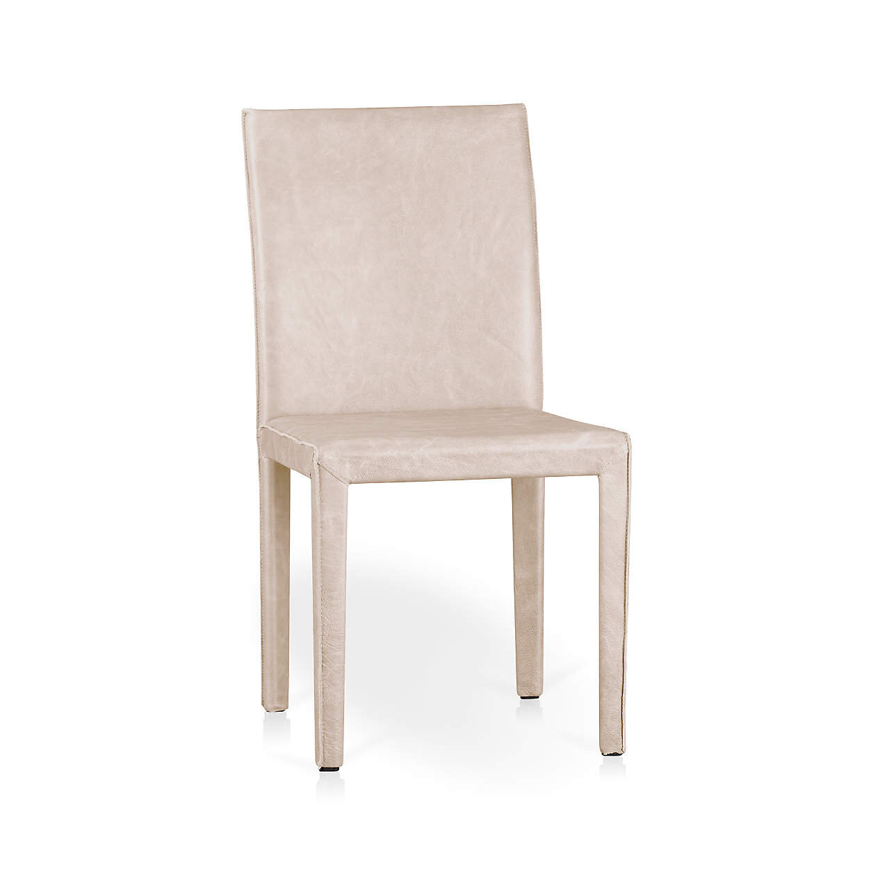 Crate &amp; Barrel - Folio Sand Top-Grain Leather Dining Chair - $399