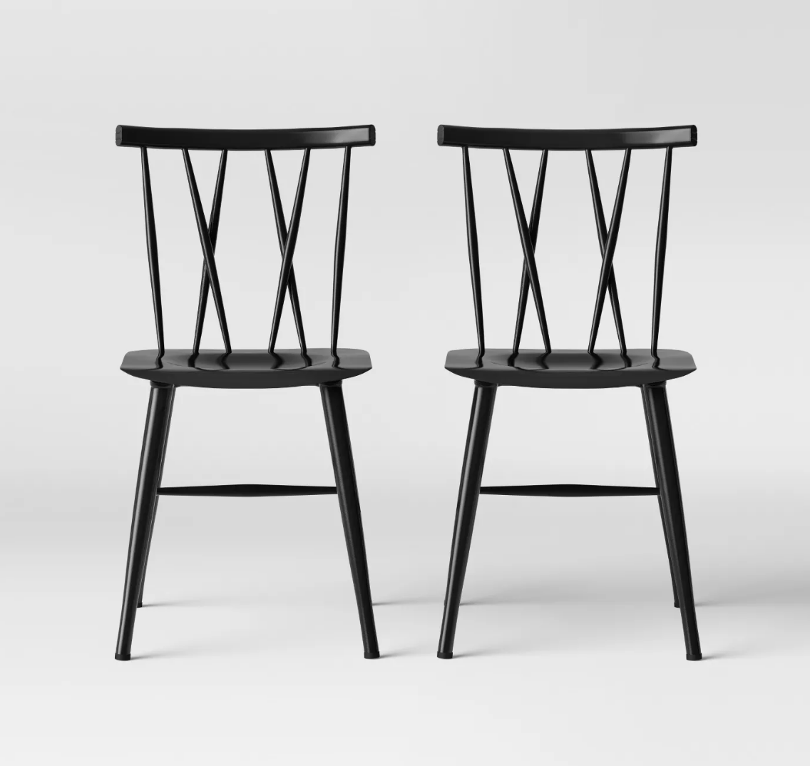 Target - Set of 2 Becket Metal X Back Dining Chair - $110