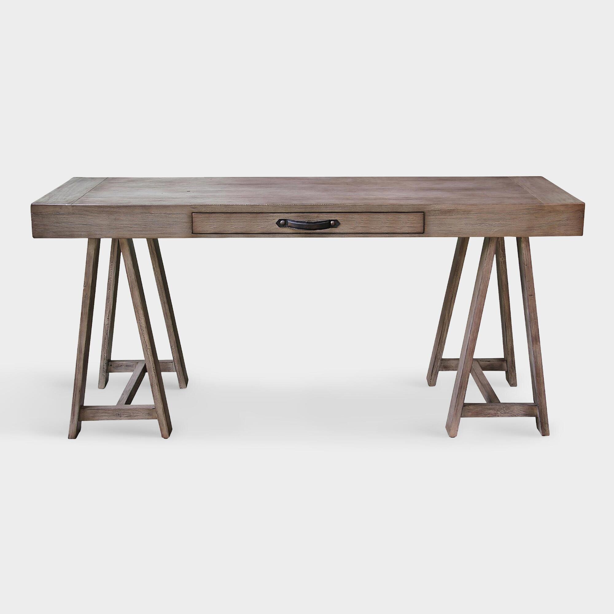 World Market - Gray Mahogany Wood Jemma Desk - $479.99