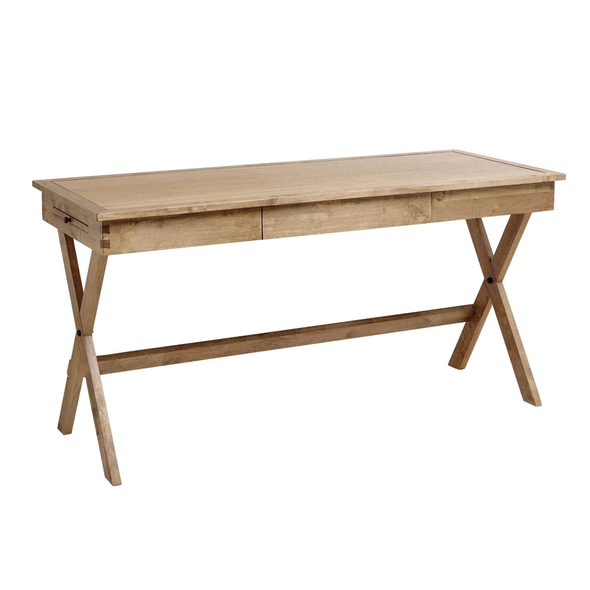 World Market - Natural Wood Campaign Desk - $299.99