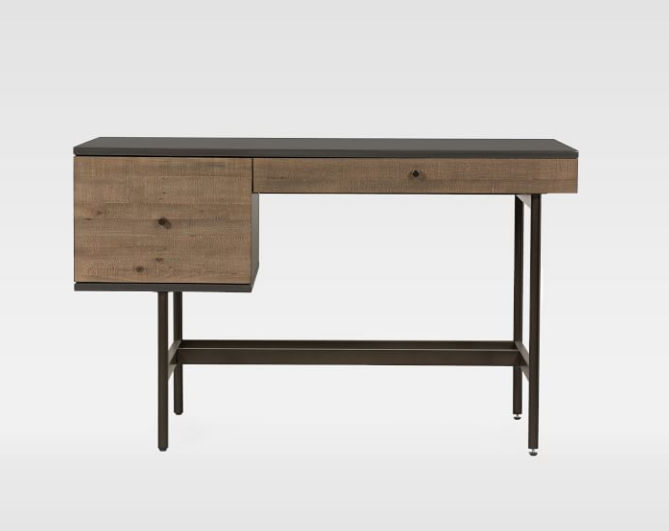 West Elm - Reclaimed Wood &amp; Lacquer Desk - Charcoal - $999