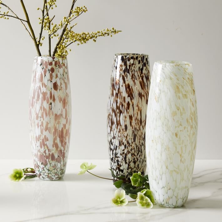 Speckled Mexican Glass Vases - $40 - West Elm
