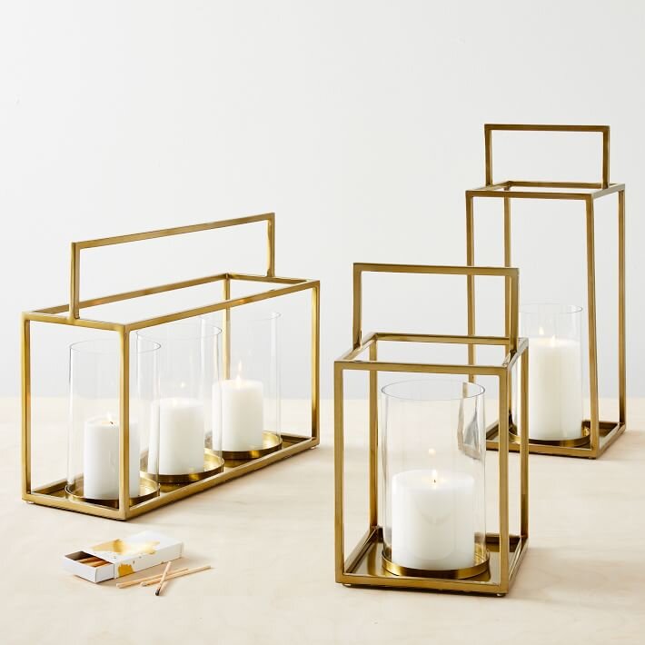 Framed Metal Lanterns (Set of 3) - $180 - West Elm