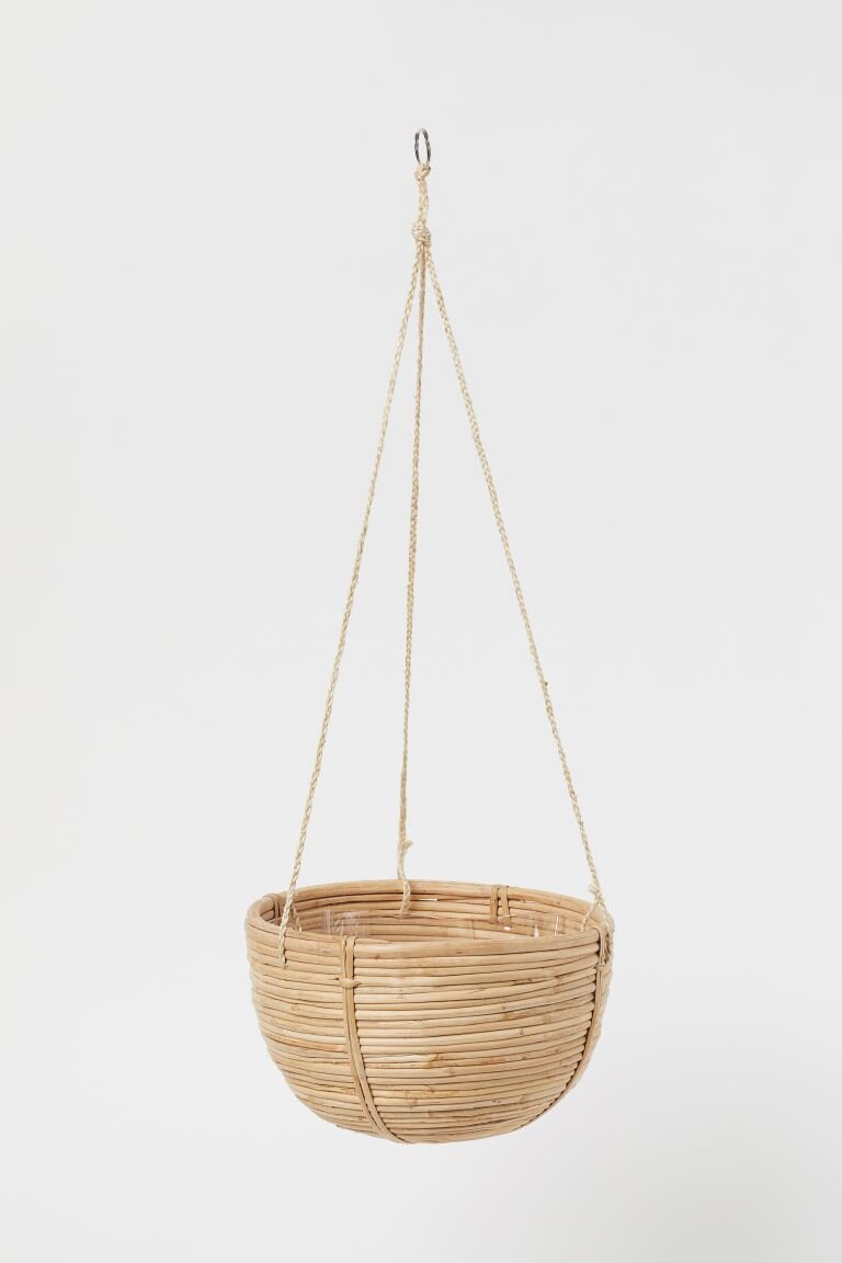Large Rattan Hanging Basket - $24.99 - H&amp;M