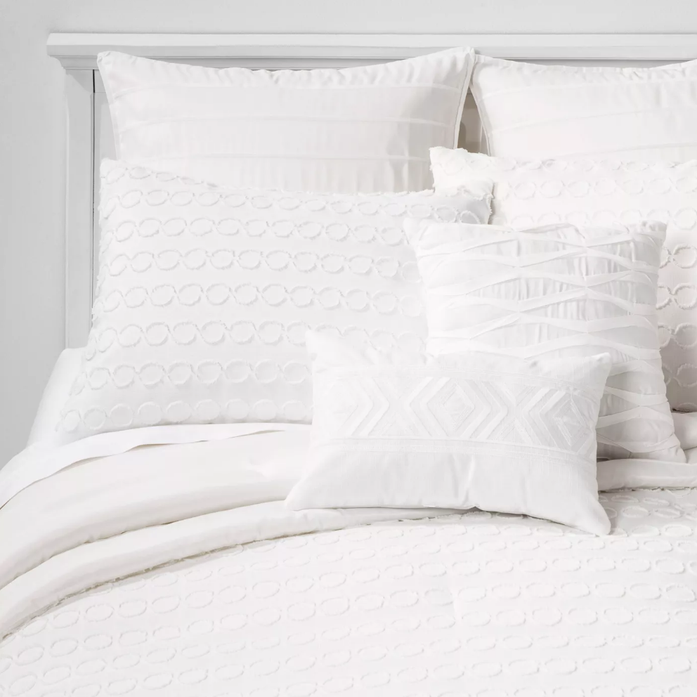 White 8pc Suffolk Comforter Set 