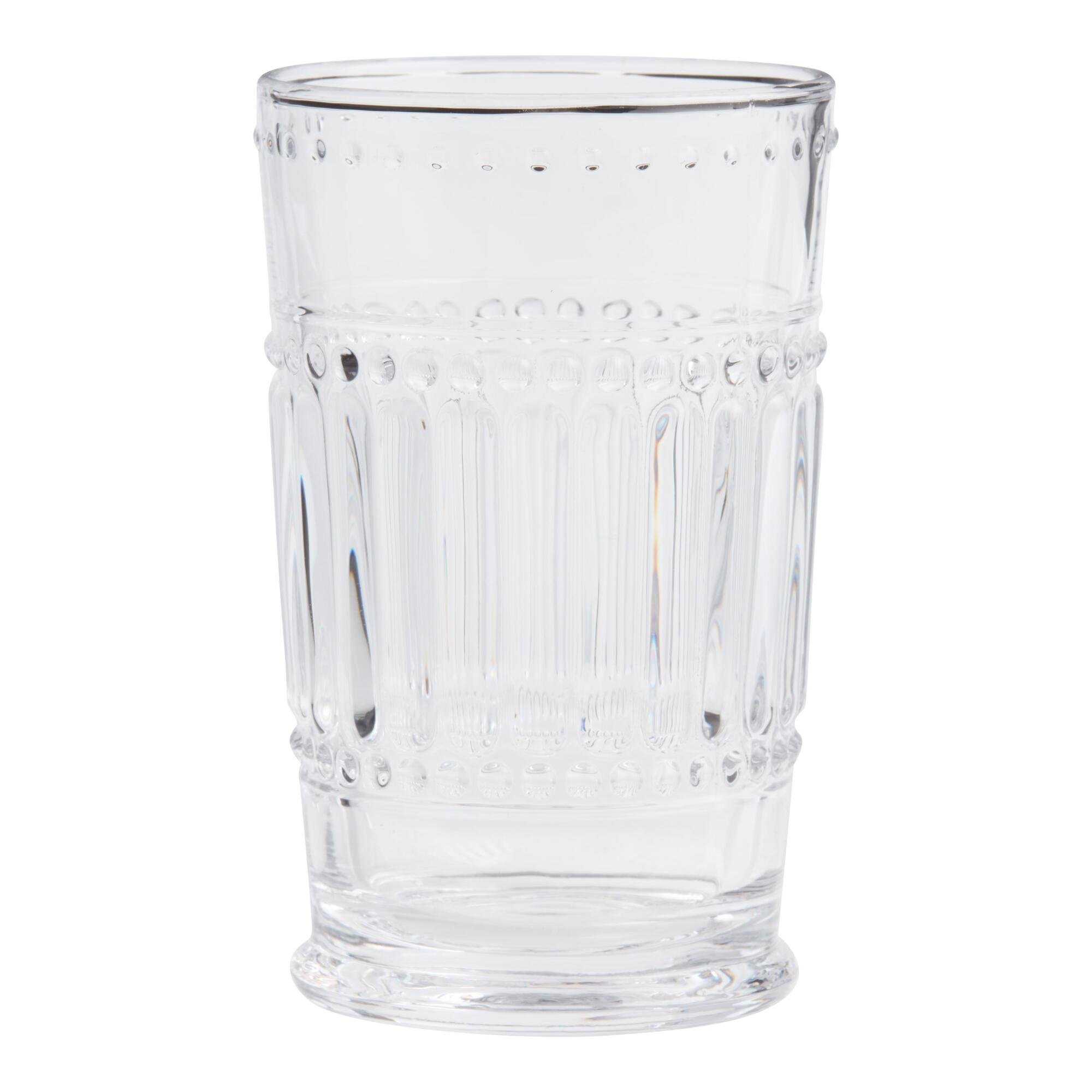 Clear Pressed Glass Highball Glasses Set Of 4 - $19.96 - World Market