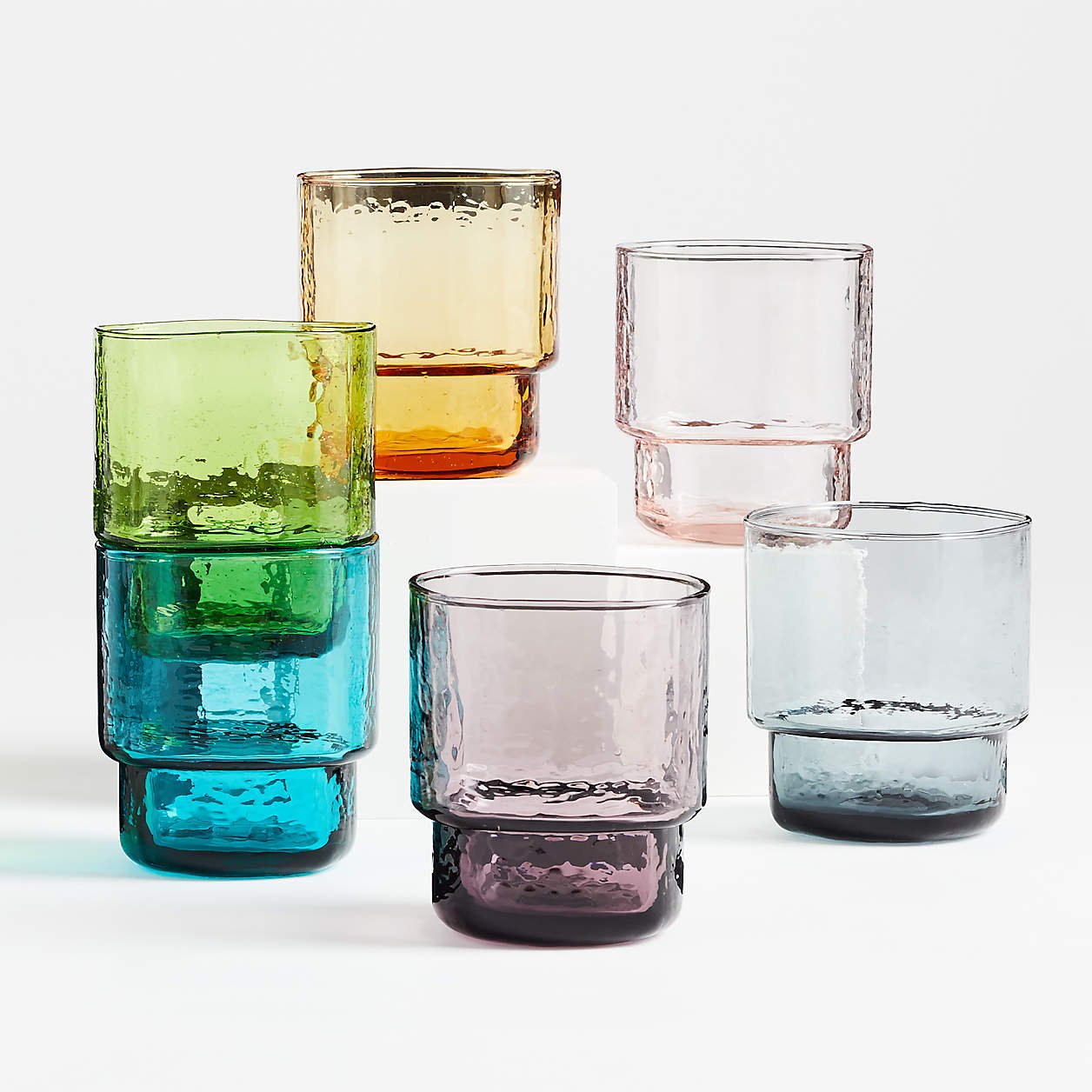 Billie Double Old-Fashioned Glasses - $10.95 - Crate &amp; Barrel