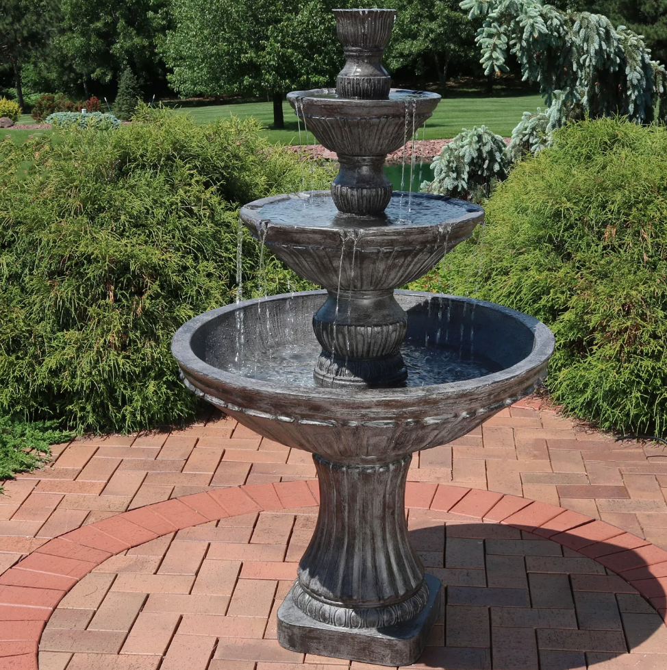 Target - Sunnydaze 55"H Electric Polystone Classic Style 3-Tier Designer Outdoor Water Fountain - $769.00