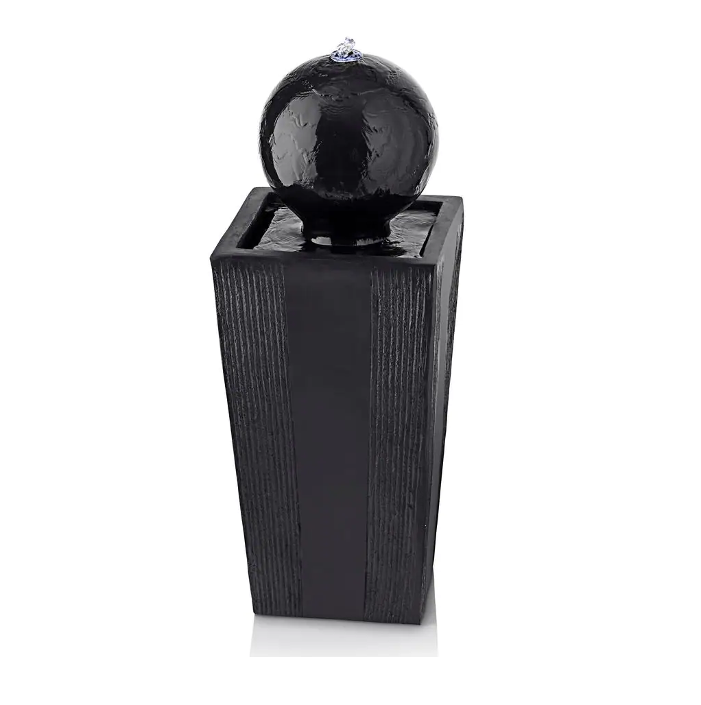 Home Depot - 33 in. Tall Outdoor Modern Sphere and Pedestal Fountain with LED Light - $180.24