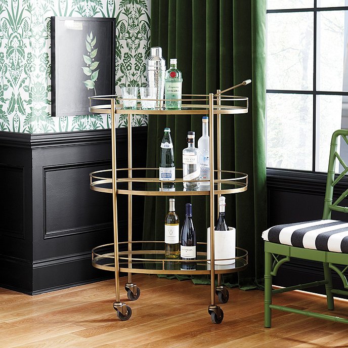 Tessa Tall Bar Cart - Ballard Designs - $1,099