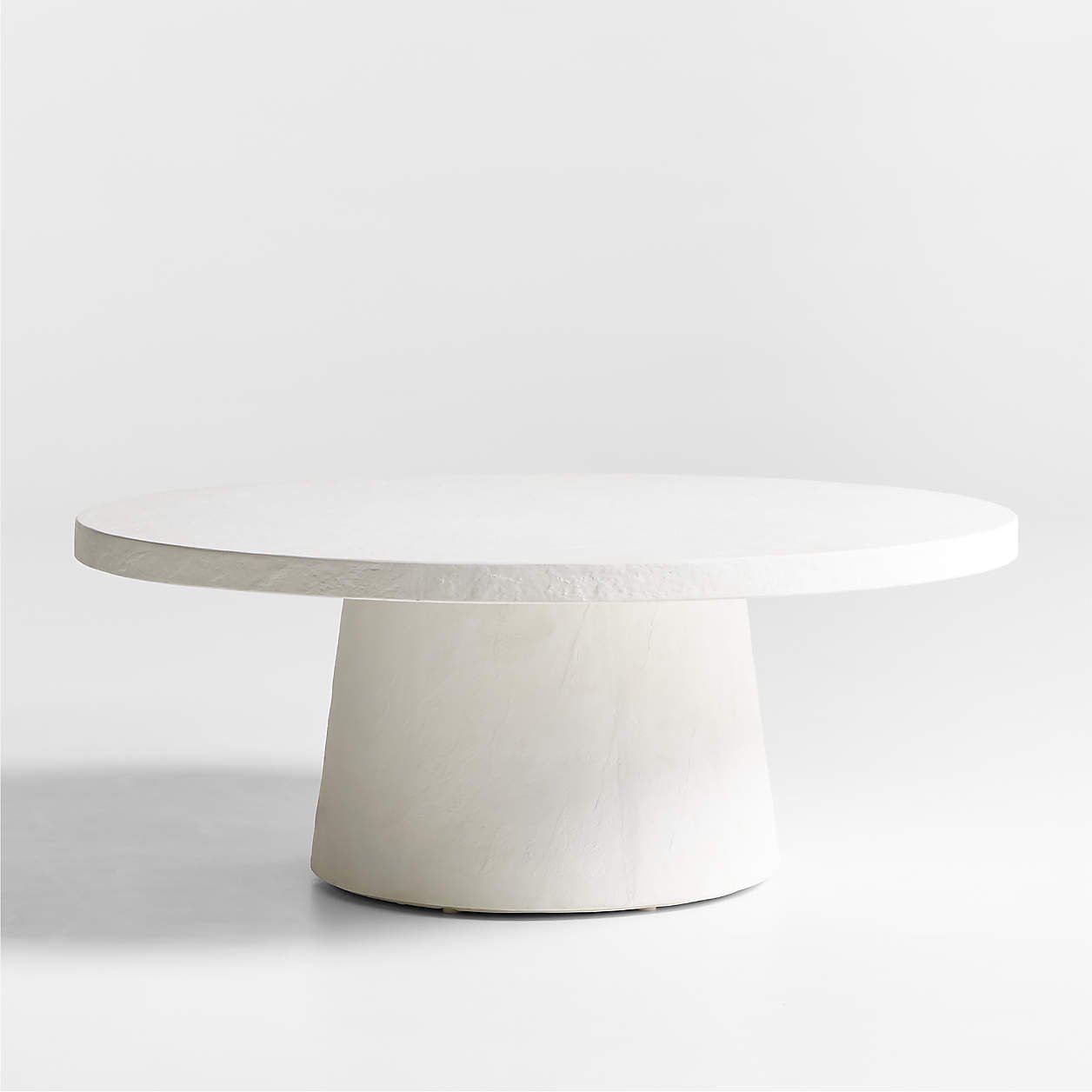 Willy White Pedestal Coffee Table by Leanne Ford - Crate &amp; Barrel - $899