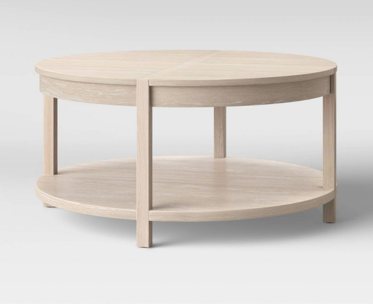 Porto Round Wood Coffee Table - Target - $200