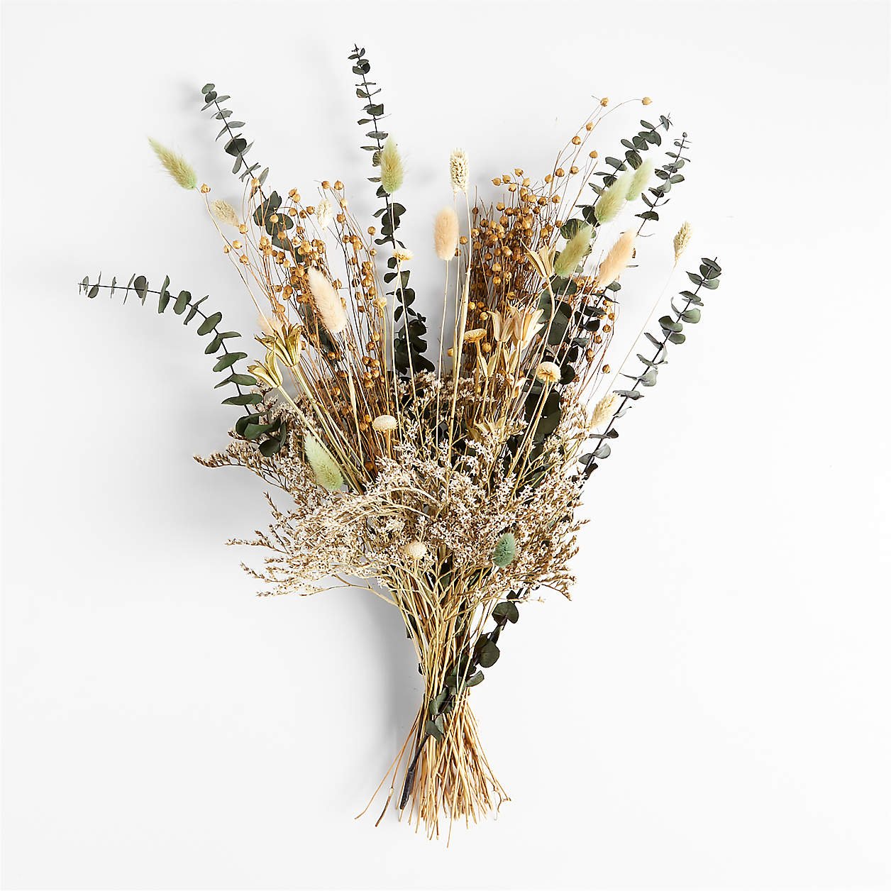 Sage Eucalyptus and Bunny Tail Dried Bouquet - Crate &amp; Barrel - $39.95