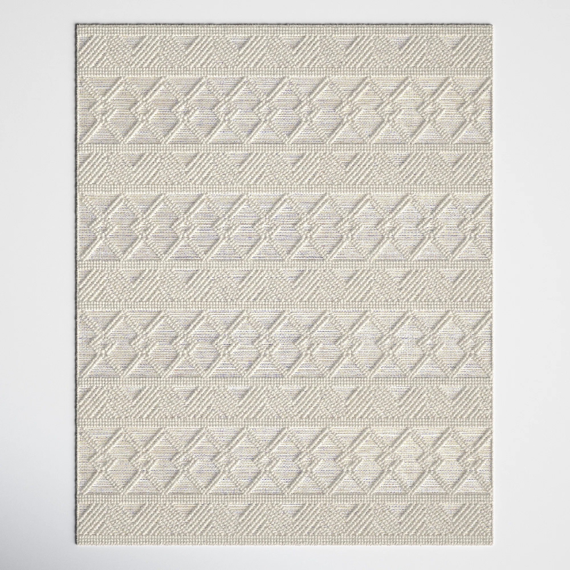 Joss &amp; Main - $130 - Tribeca Handmade Wool Blue/White Rug