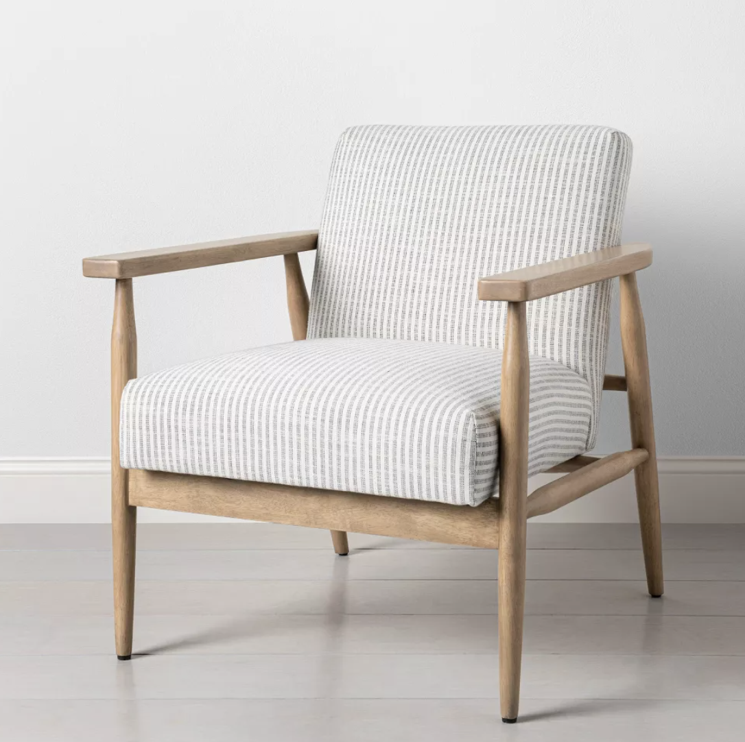 Target - $299.99 - Upholstered Natural Wood Accent Chair