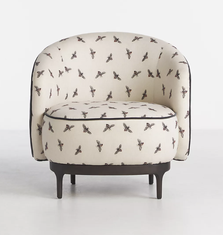 Anthropologie - $1048.60 - Embroidered Brigitta Fae Occasional Chair