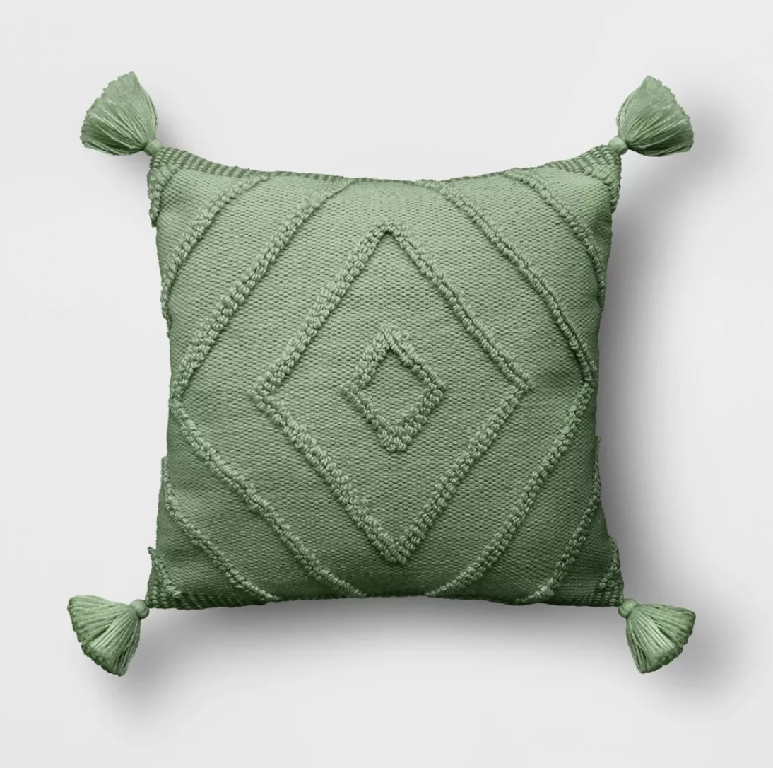 Target - $21 - Diamond Tufted Outdoor Throw Pillow