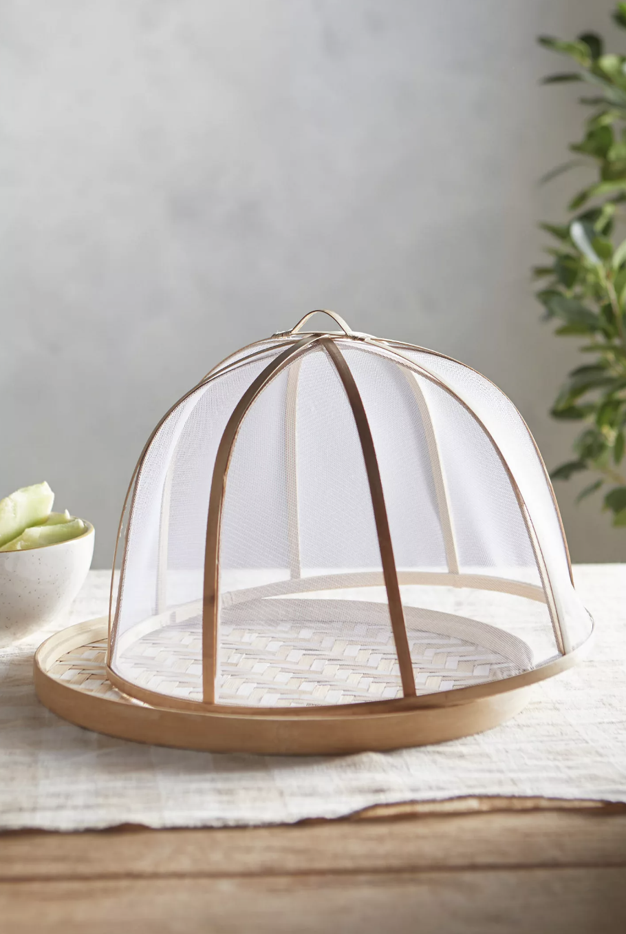 Anthropologie - $26 - Herringbone Bamboo Food Cover