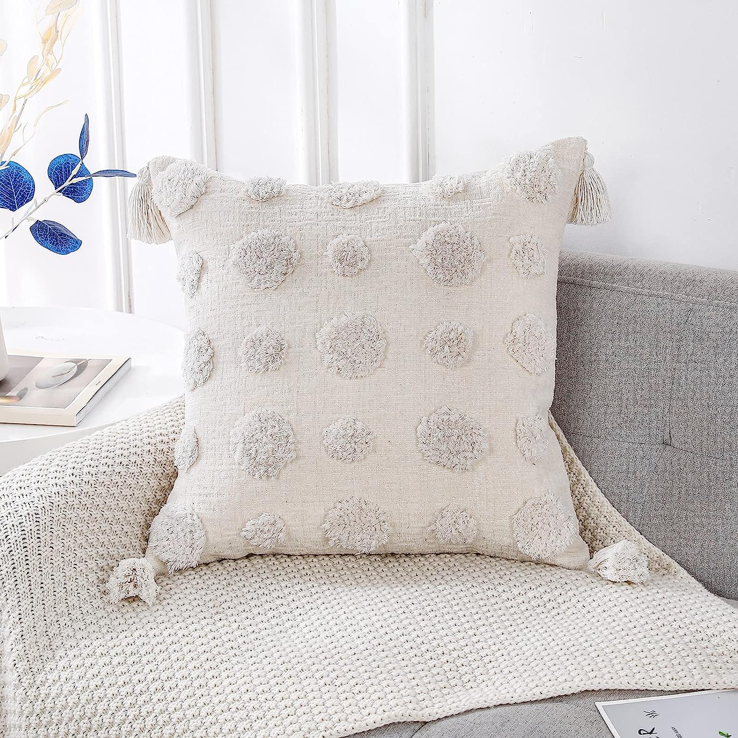 Super Soft Farmhouse Decorative Plush Throw Pillow Cover - $16.99