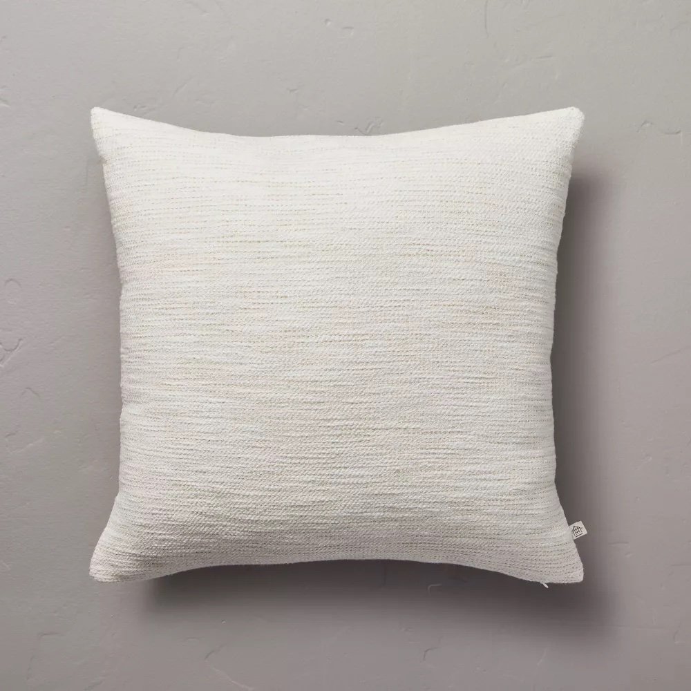 Textured Slub Stripe Square Throw Pillow - $19.99