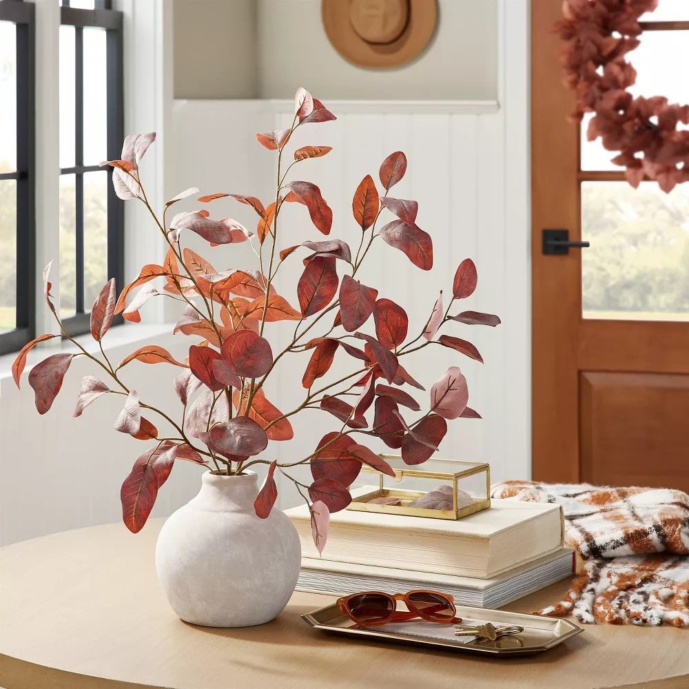 15" Faux Rusted Eucalyptus Arrangement  - $29.99