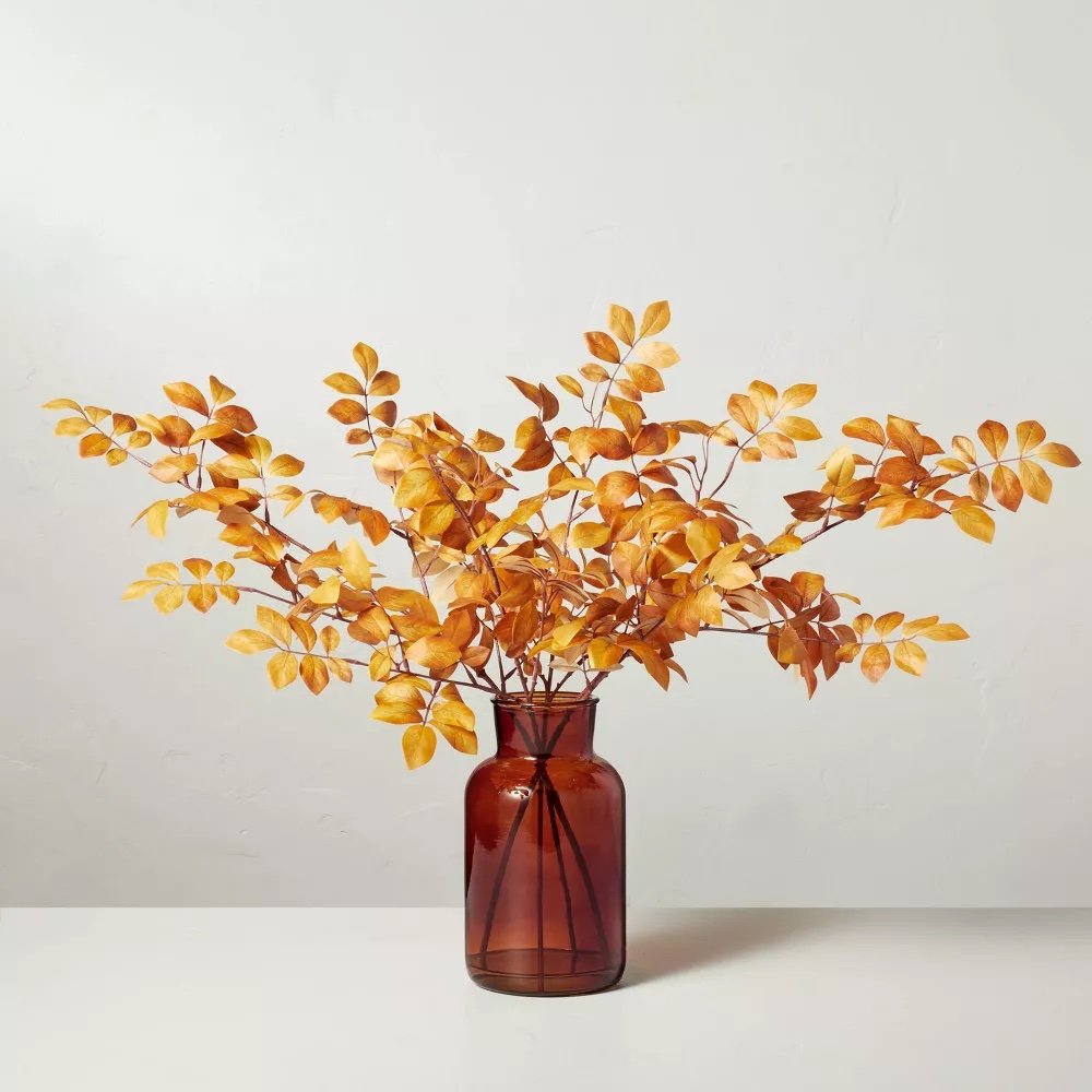 Faux Golden Ash Leaf Arrangement - $39.99