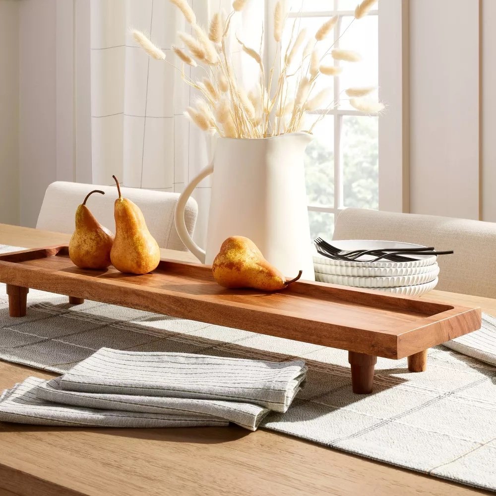 7"x28" Footed Wood Serving Board - $29.99