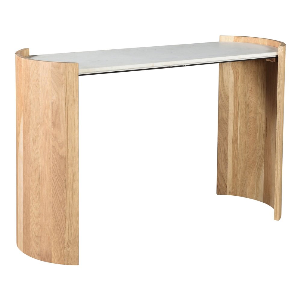 Curved Wood Legs Console Table - $1,299 - West Elm