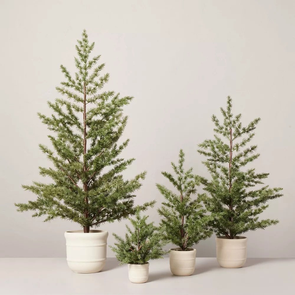 Faux Spruce Christmas Tree in Ceramic Pot - $14.99-$59.99