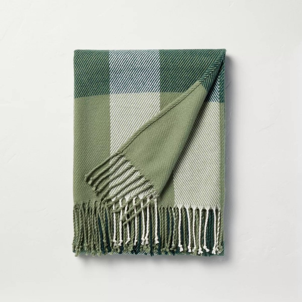 Winter Plaid Woven Throw Blanket - $19.99