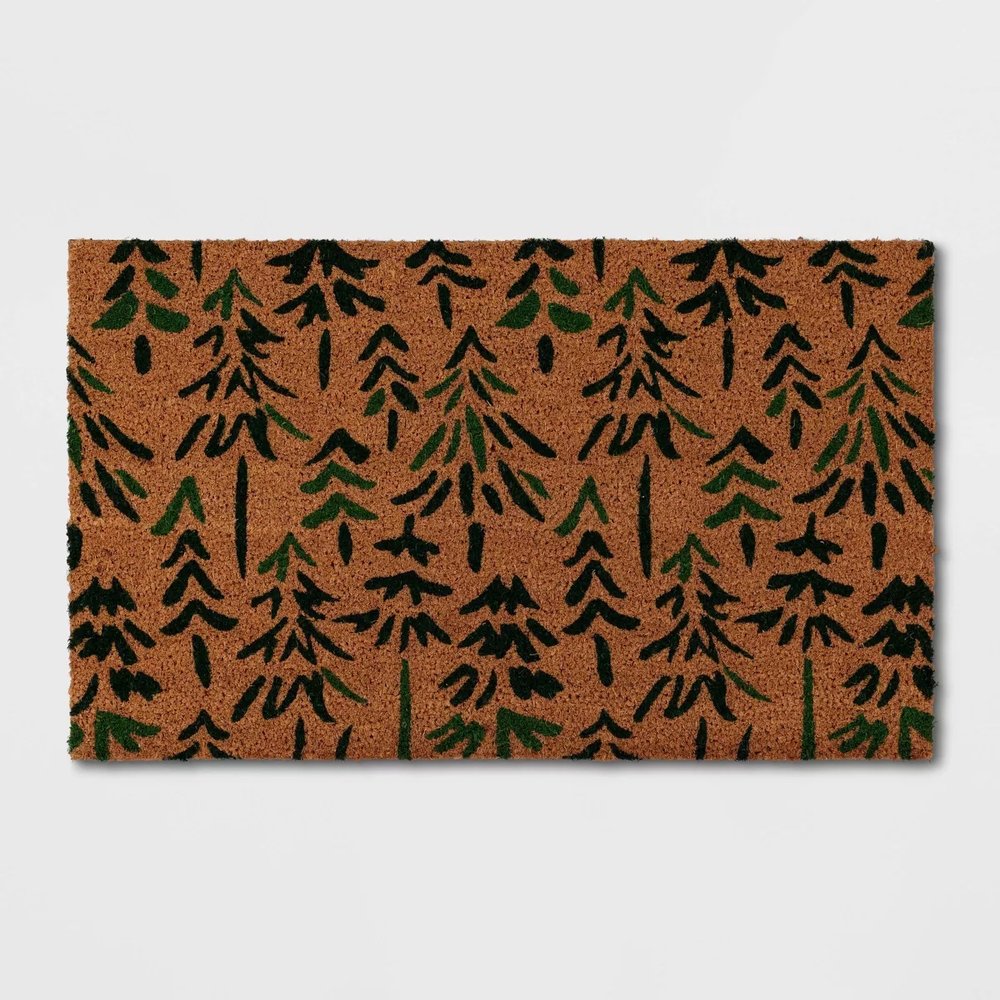 Christmas Tree Coir Doormat - $13