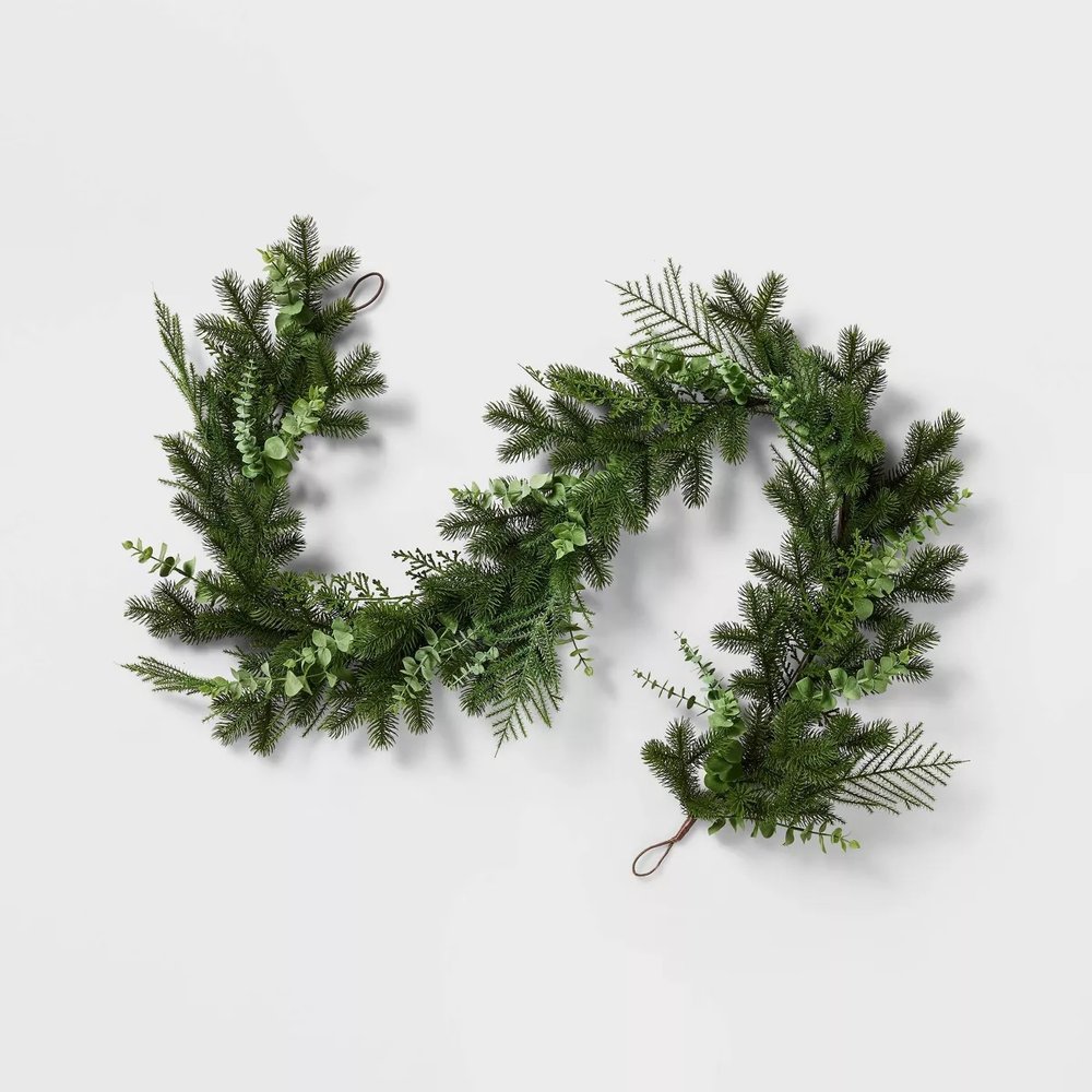 Mixed Pine and Eucalyptus Christmas Garland - $30