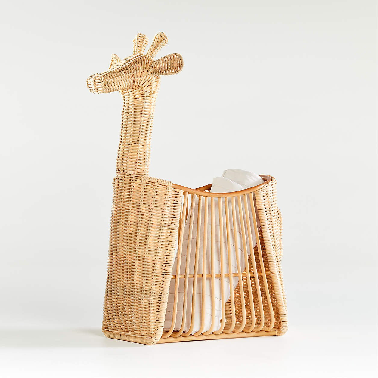 Crate &amp; Kids - $119 - Giraffe Rattan Floor Storage Basket