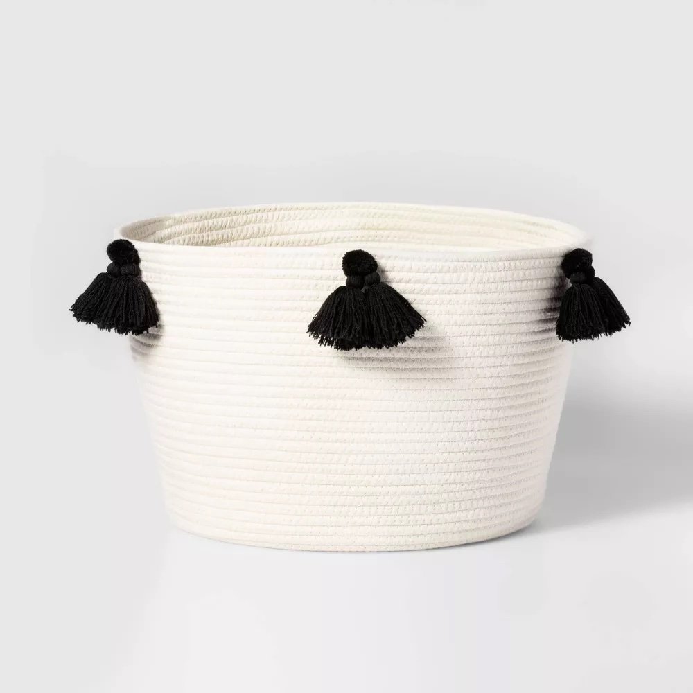 Target - $25 - Kids' Coiled Rope Basket with Tassels