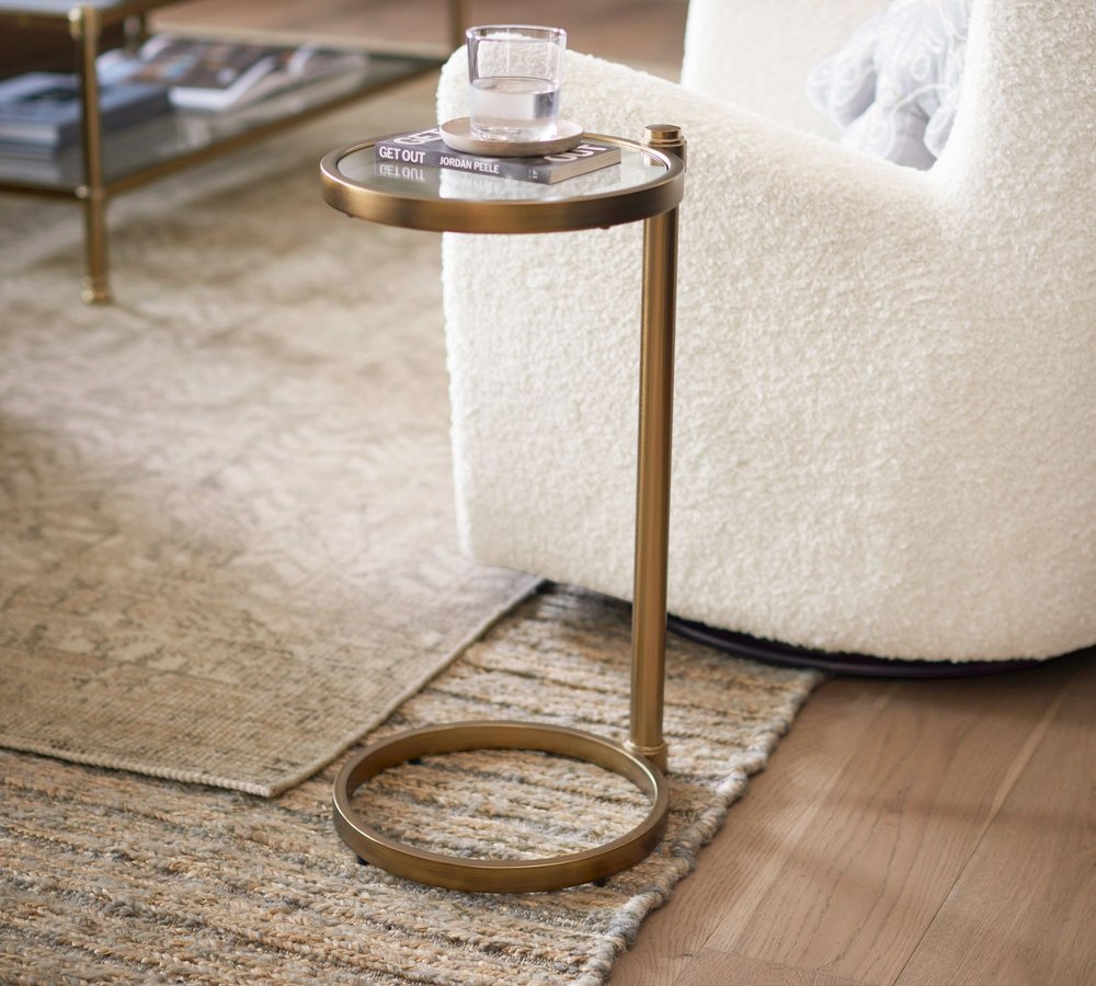 Pottery Barn - $149 - Everson Round Glass C-Table