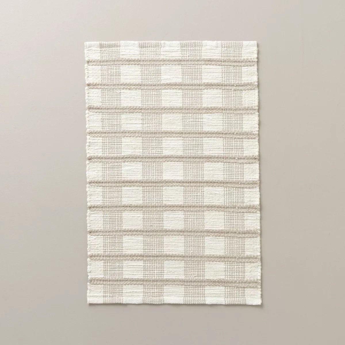 Target - $24.99 - Rib Stripe Plaid Handmade Woven Area Rug