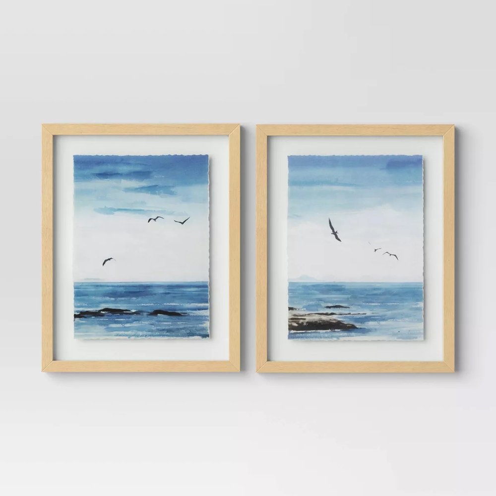 Target - $50 - Seascape Framed Art Set Natural