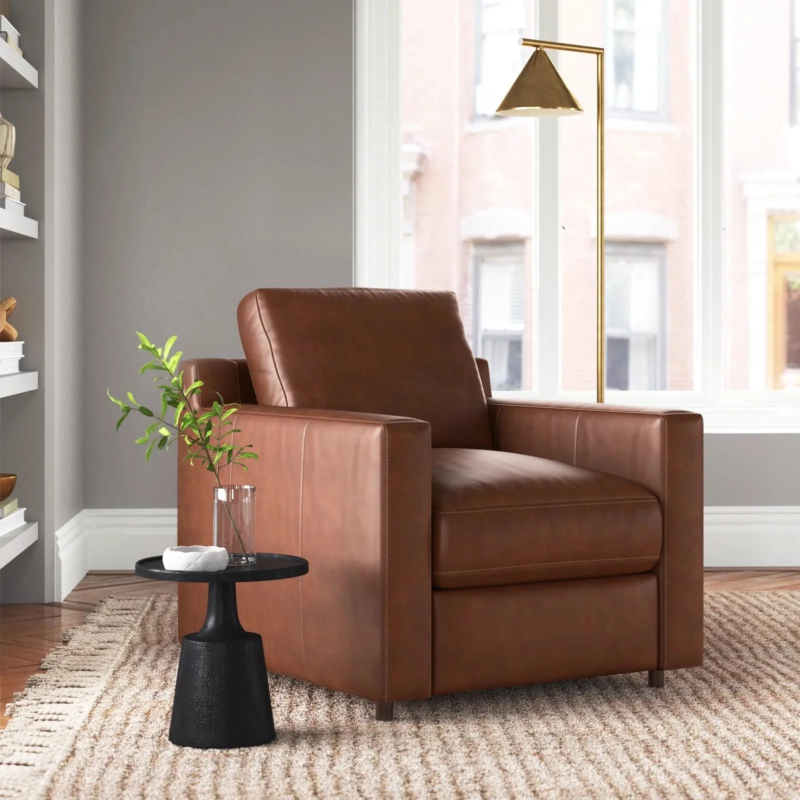 Joss &amp; Main - $1,330 - Belgrade Genuine Leather Club Chair
