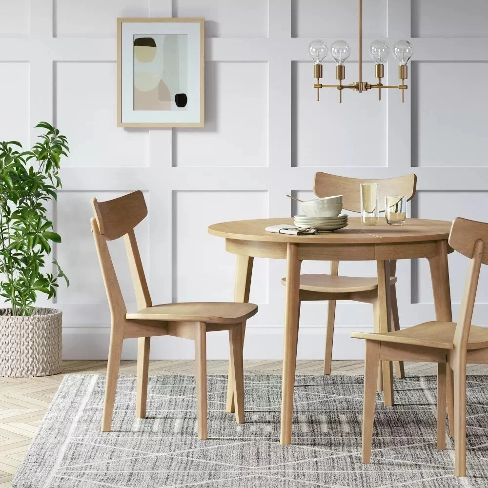 Target - $240 - Astrid Mid-Century Round Extendable Dining Table