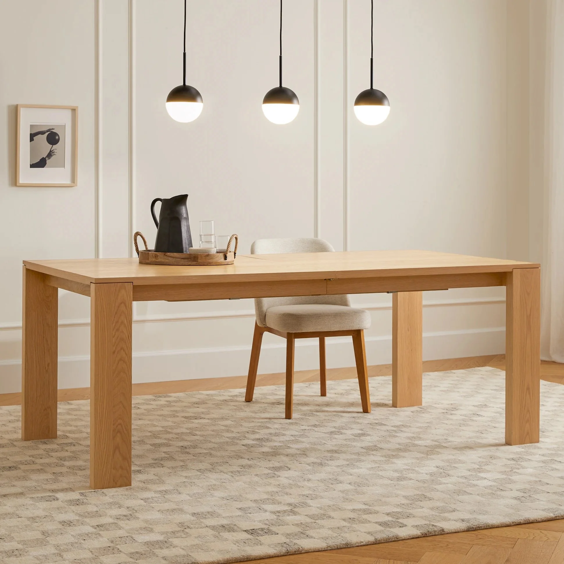 Article - $1,599 - Dako 76.75" - 116" Extendable Dining Table