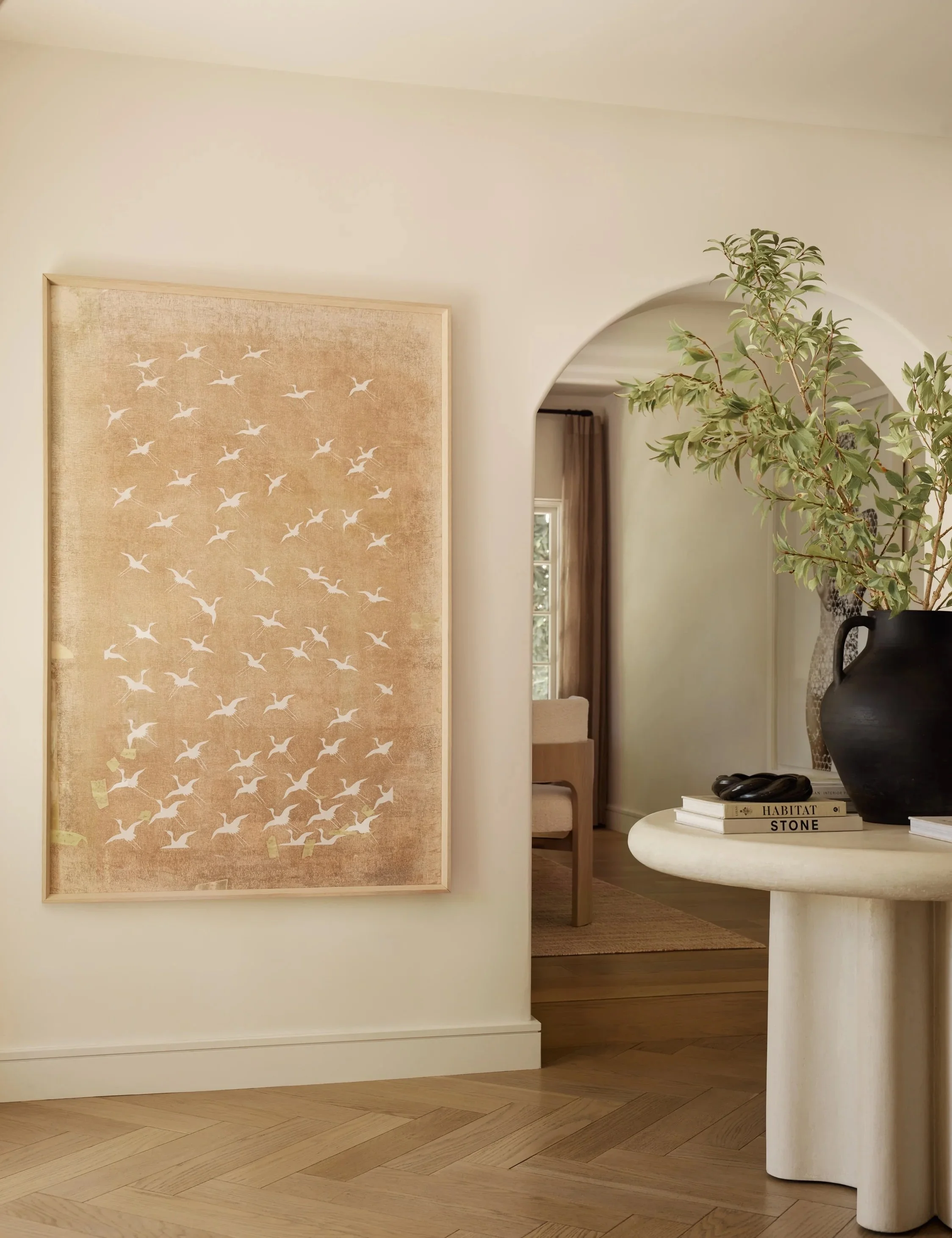 Lulu &amp; Georgia - $1,298 - Crane Stencil 2 Wall Art