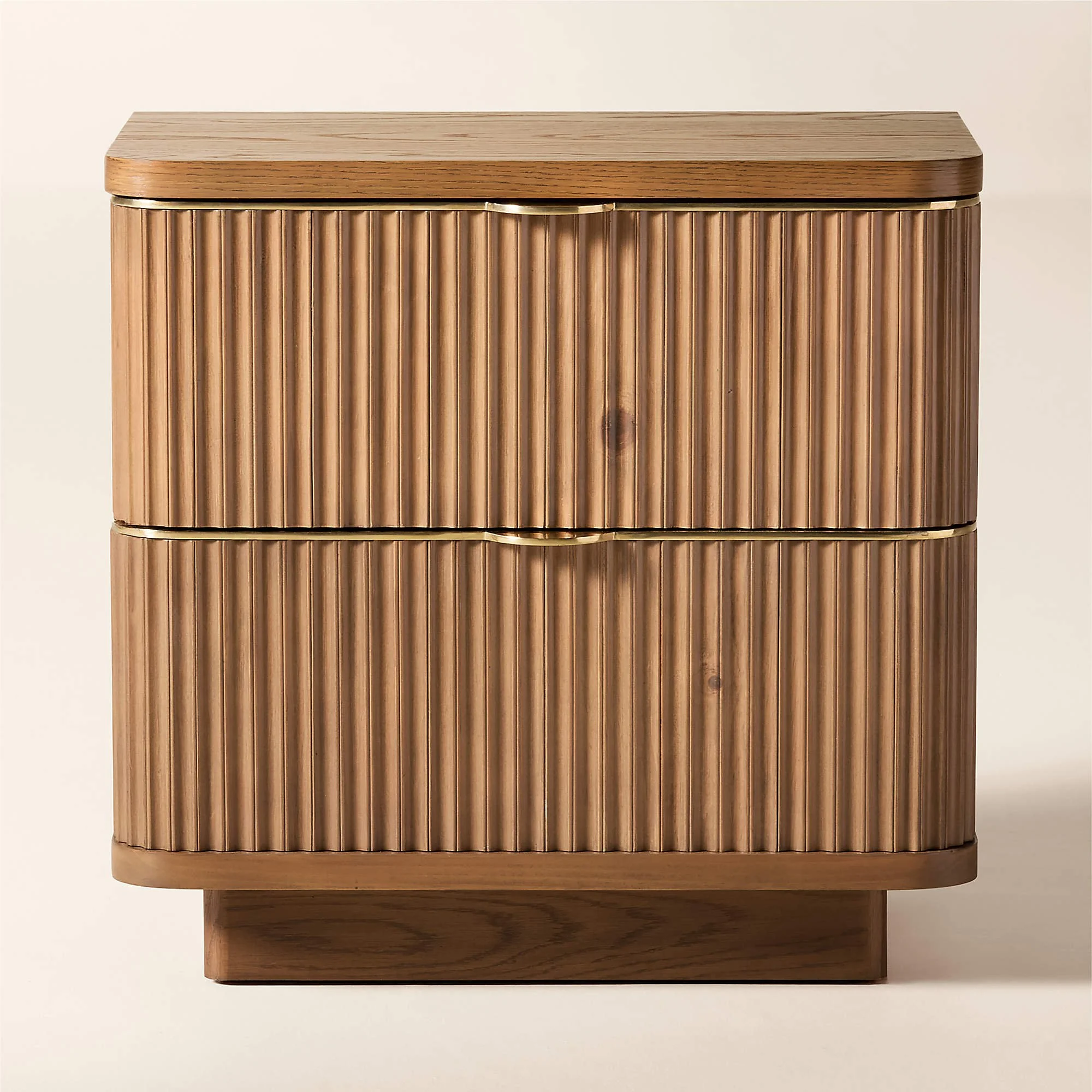CB2 - $699 - Davison 24" Fluted Oak 2-Drawer Nightstand